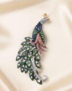 Cerca Trova Peacock Brooch (AE1852) - Image 2